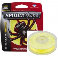 Леска плетеная SPIDERWIRE "STEALTH" 0.38mm (137m)(36.22kg)(желтая)