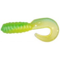 Силиконовая приманка SPRO "GARLIC-B CURL-T 2.5 F-GREENxYELLOW" (10*20 шт.)